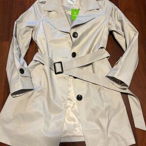 Sam-edelman Women's Cream trench coat rain jacket
